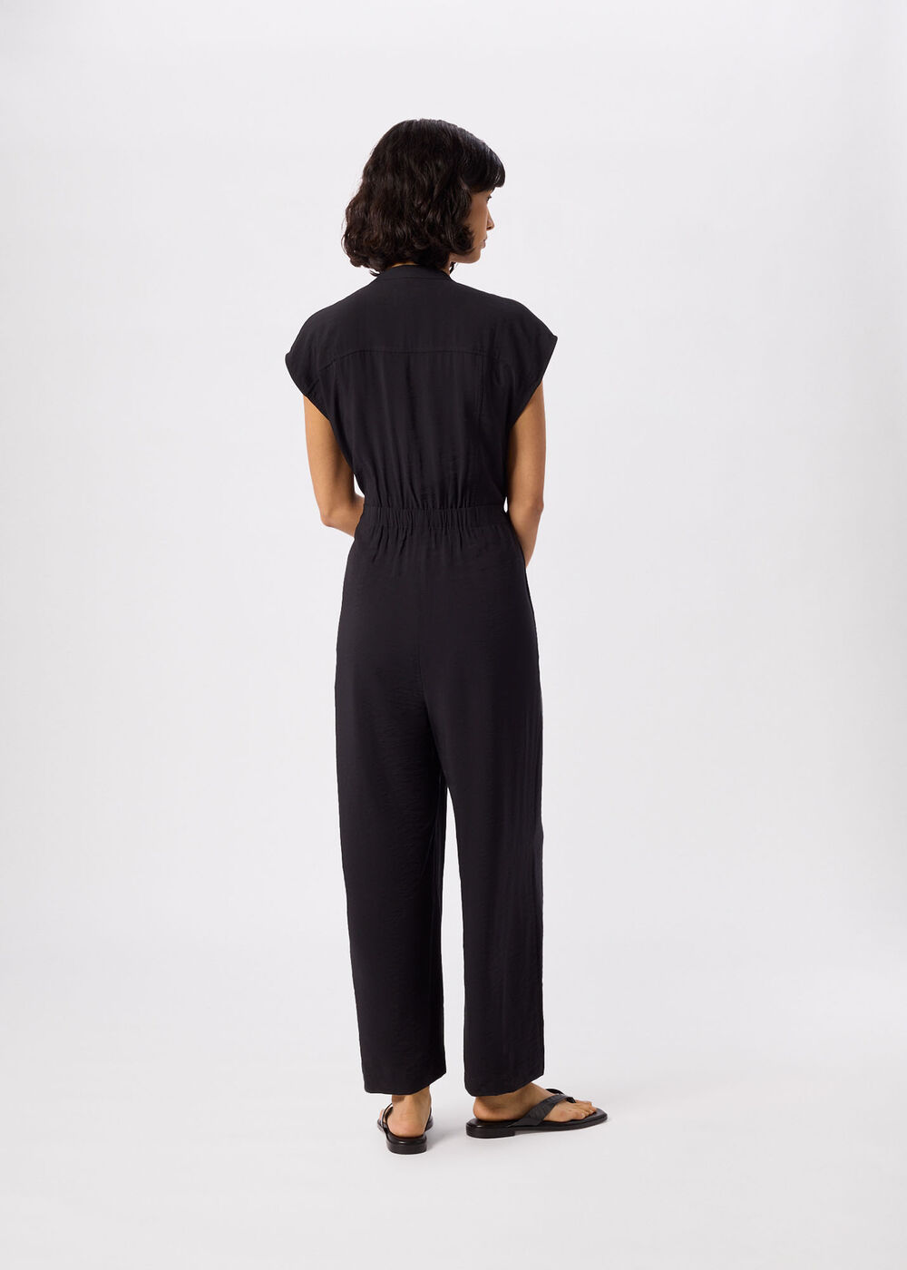 Sleeveless Drawstring Jumpsuit