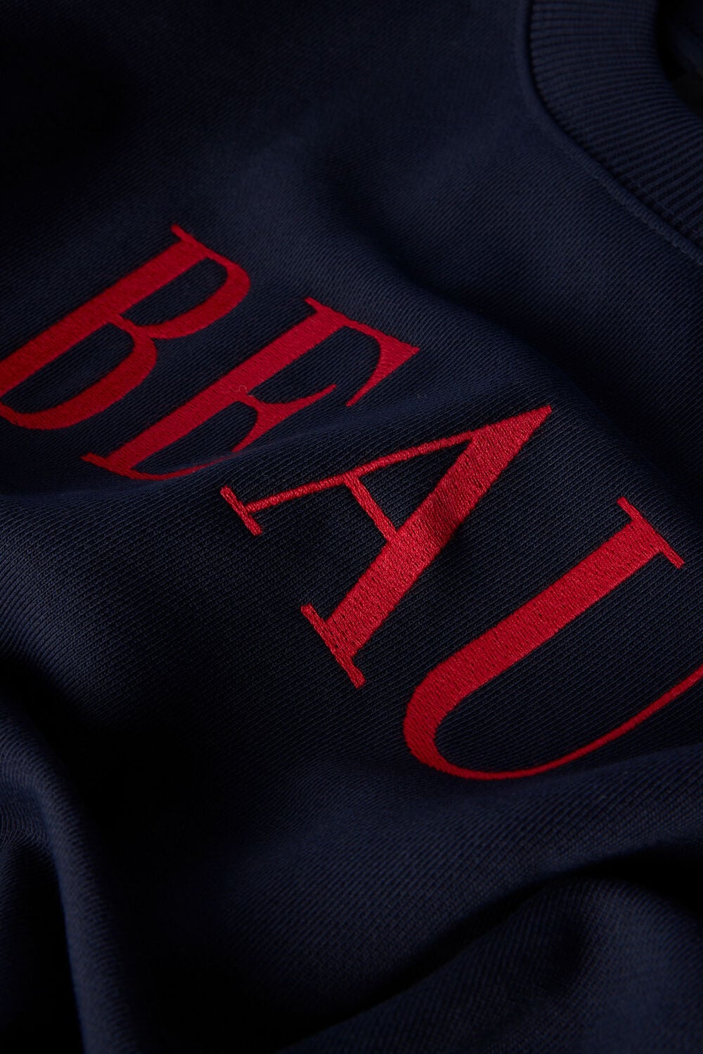 Navy Beau Logo Sweat