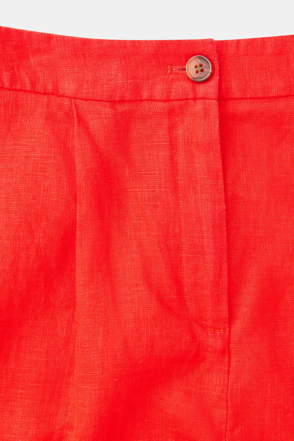 Red Tara Formal Linen Short