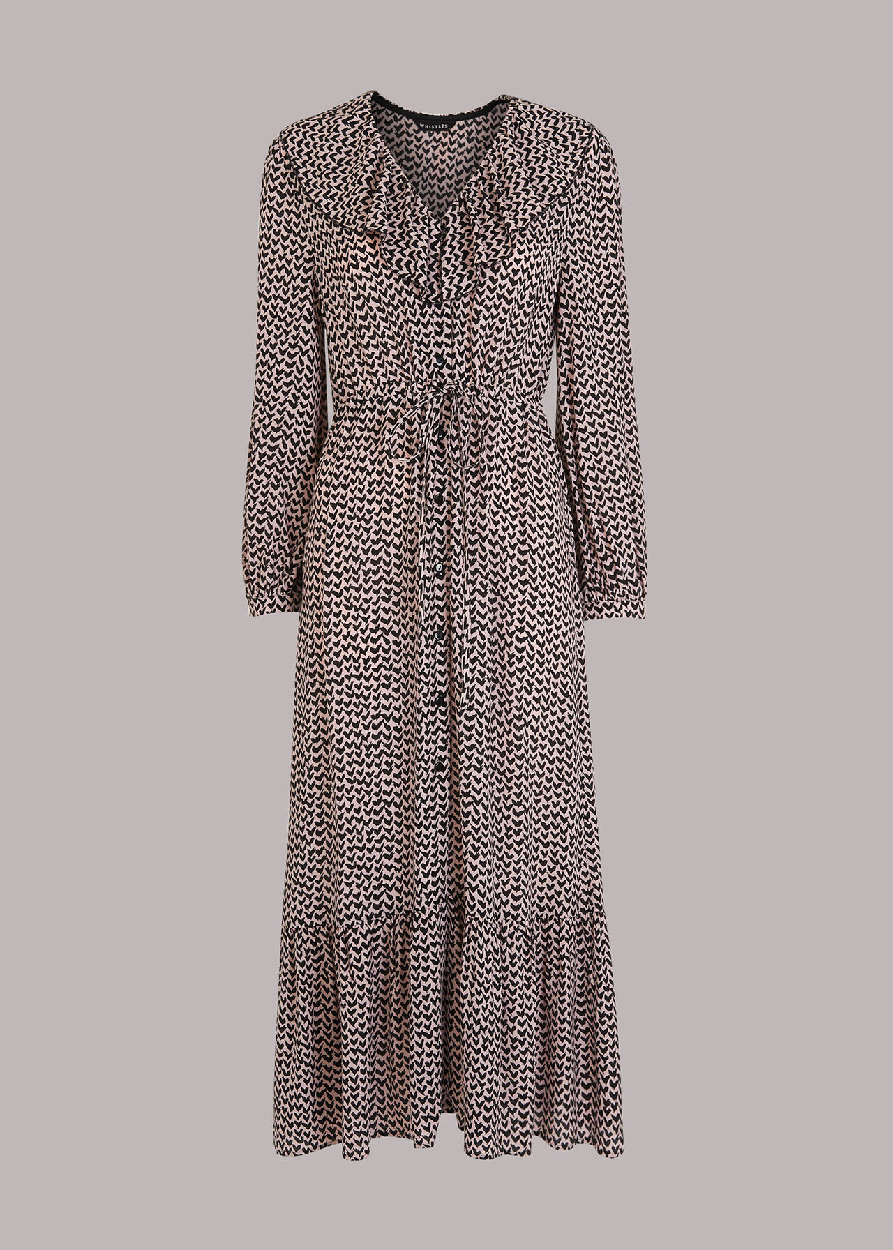 Abstract Heart Print Dress