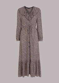 Abstract Heart Print Dress
