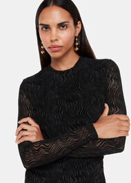 Squiggle Mesh Dress