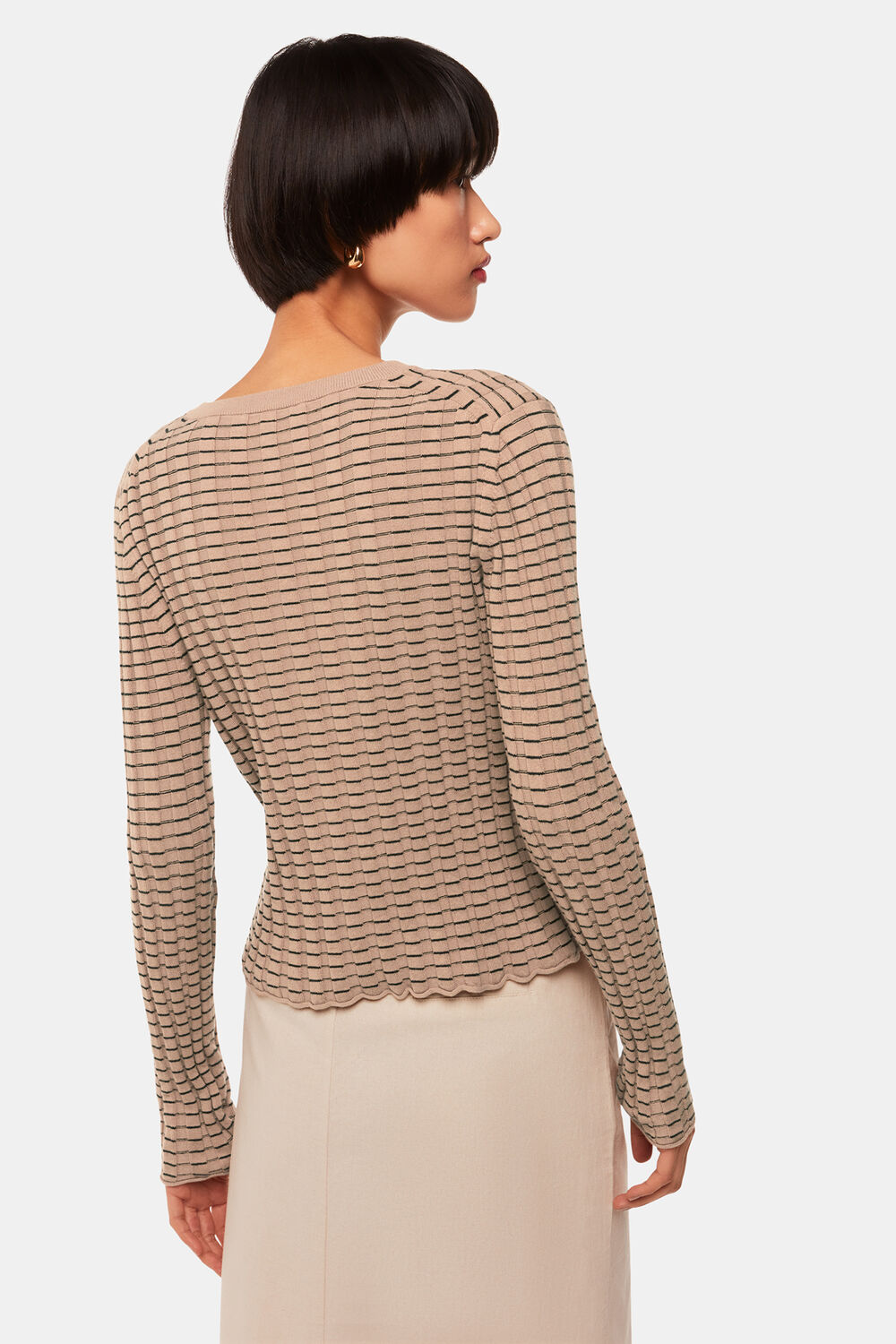 Carla Ribbed Detail Cardigan