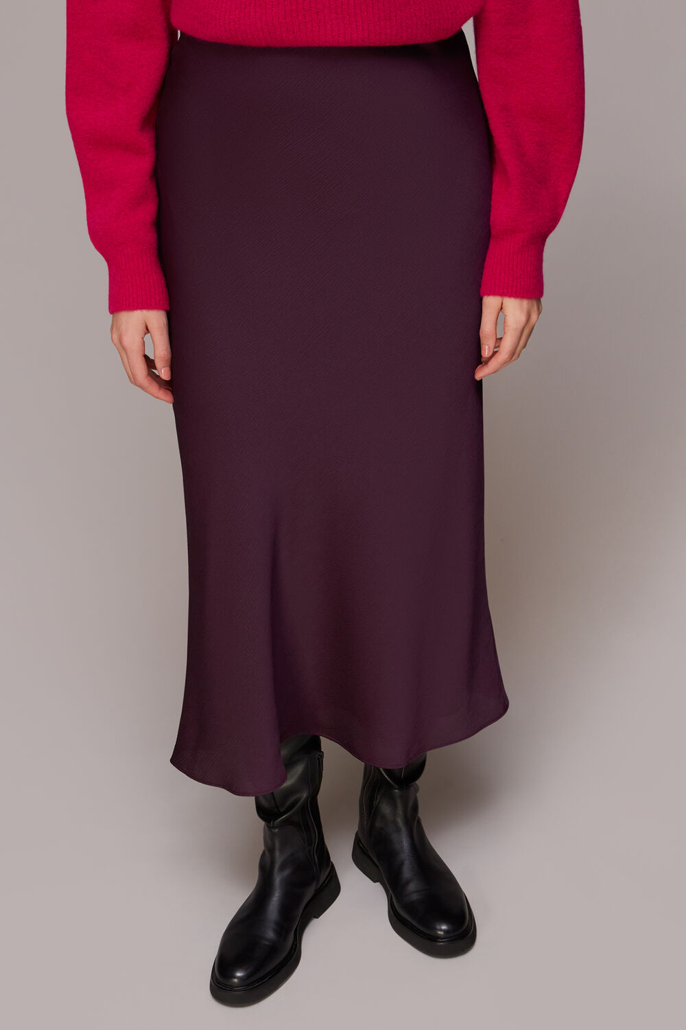 Satin Bias Cut Skirt