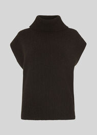 Polo Neck Tunic Knit Khaki
