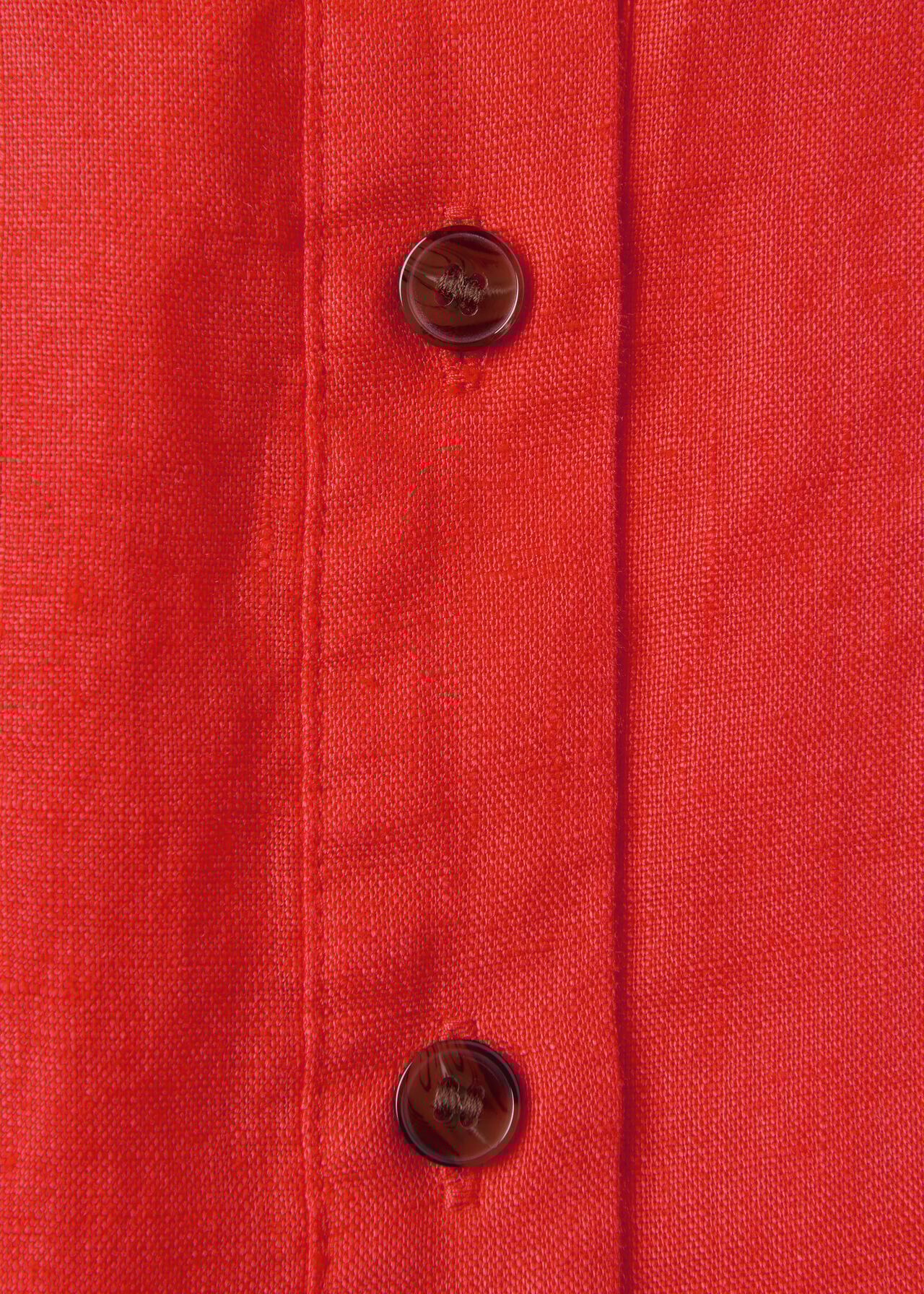 Linen Grandad Collar Shirt