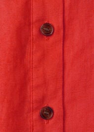 Linen Grandad Collar Shirt