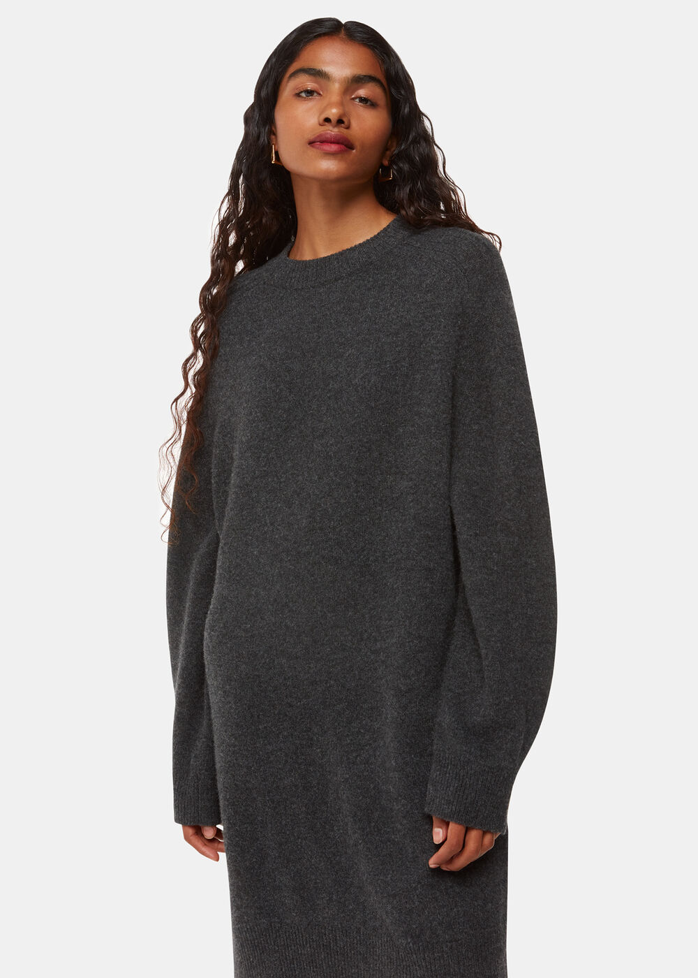 Petite Ava Round Neck Knitted Dress