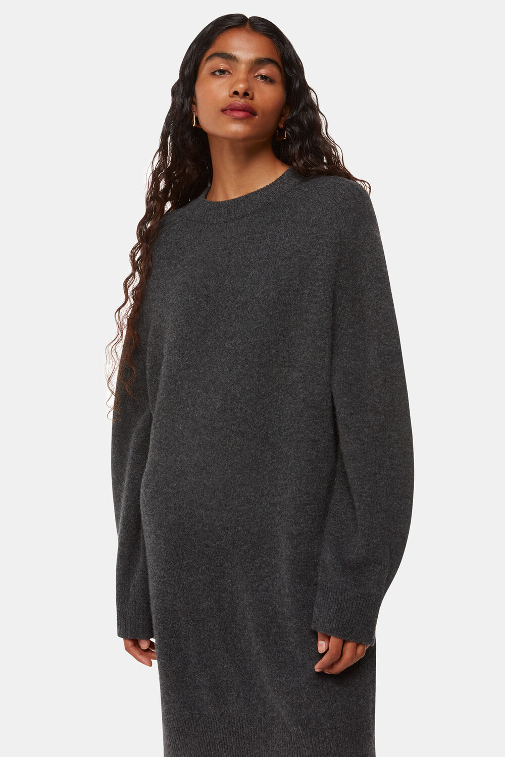 Petite Ava Round Neck Knitted Dress