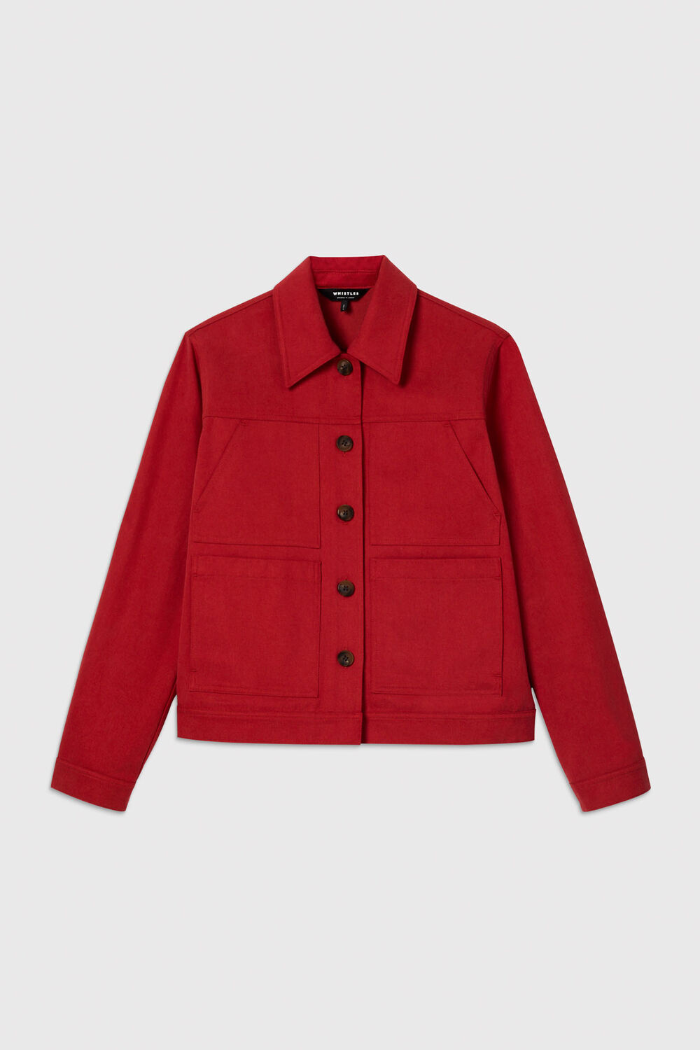 Red Mia Pocket Detail Jacket