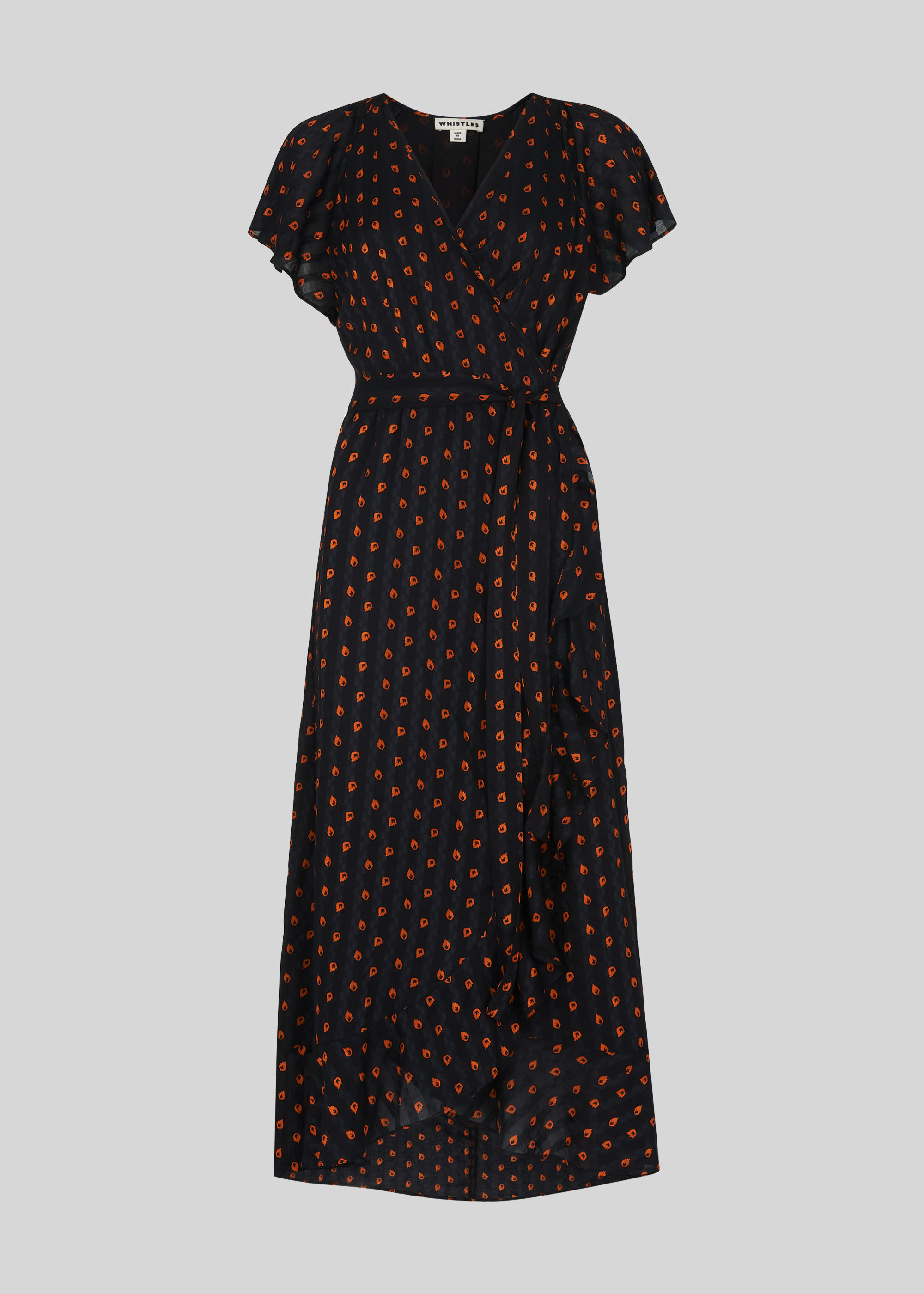 Whistles nova frill wrap dress sales