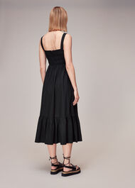 Greta Ruched Poplin Dress