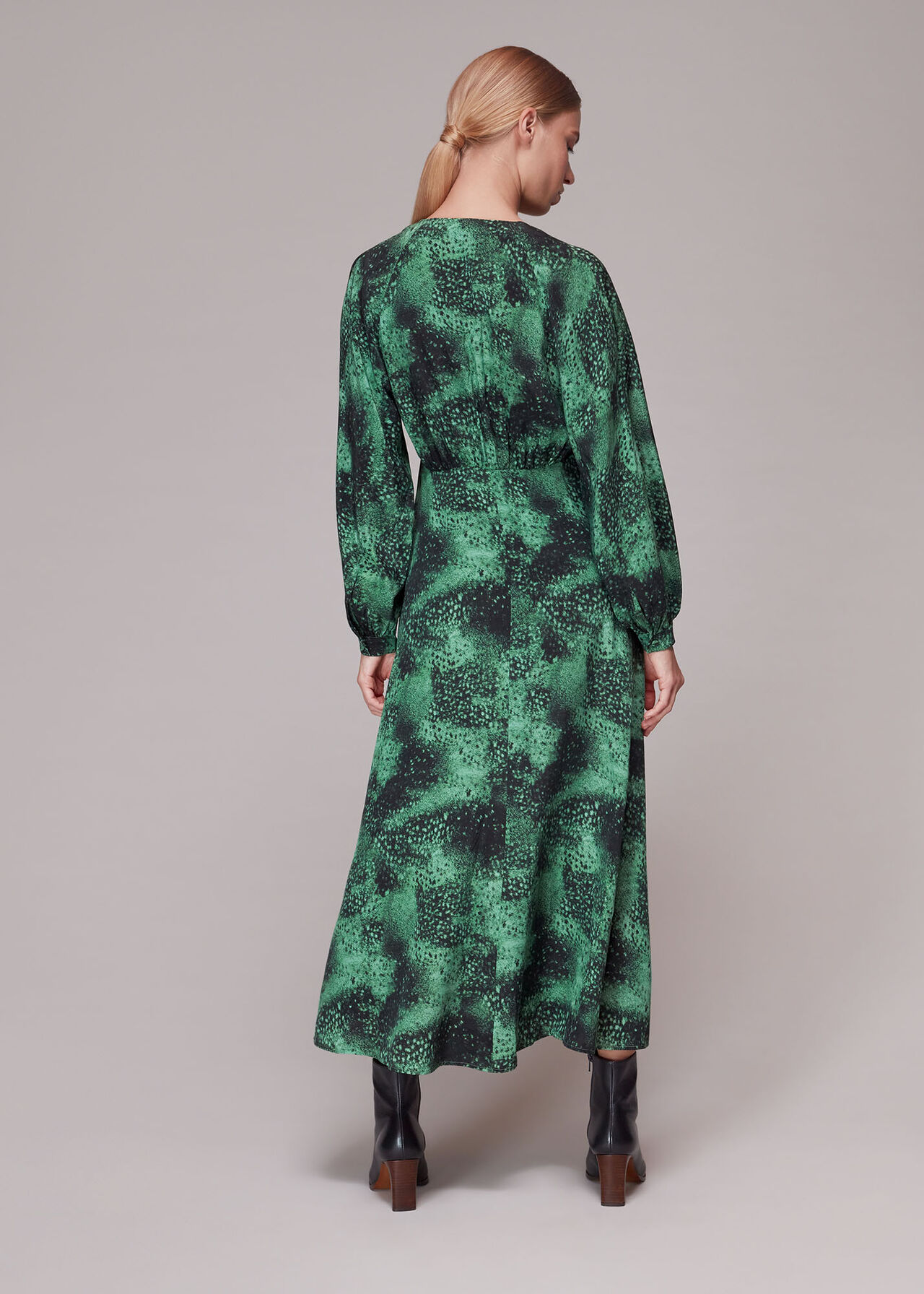 Photographic Animal Silk Dress