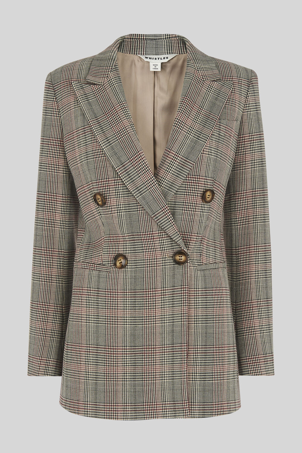 Hourglass Check Blazer Multicolour