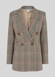 Hourglass Check Blazer Multicolour