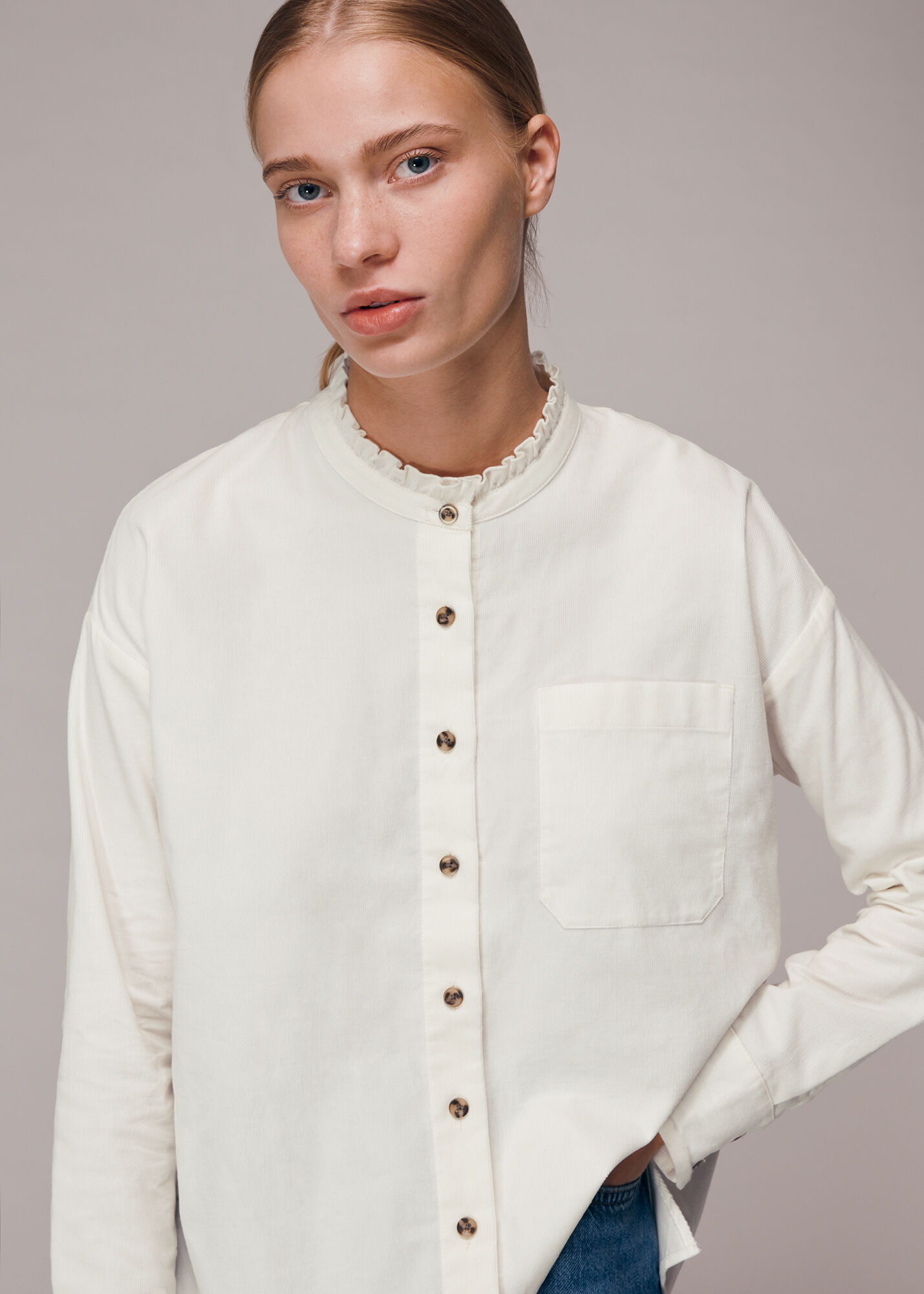 Ivory Rosie Baby Cord Blouse