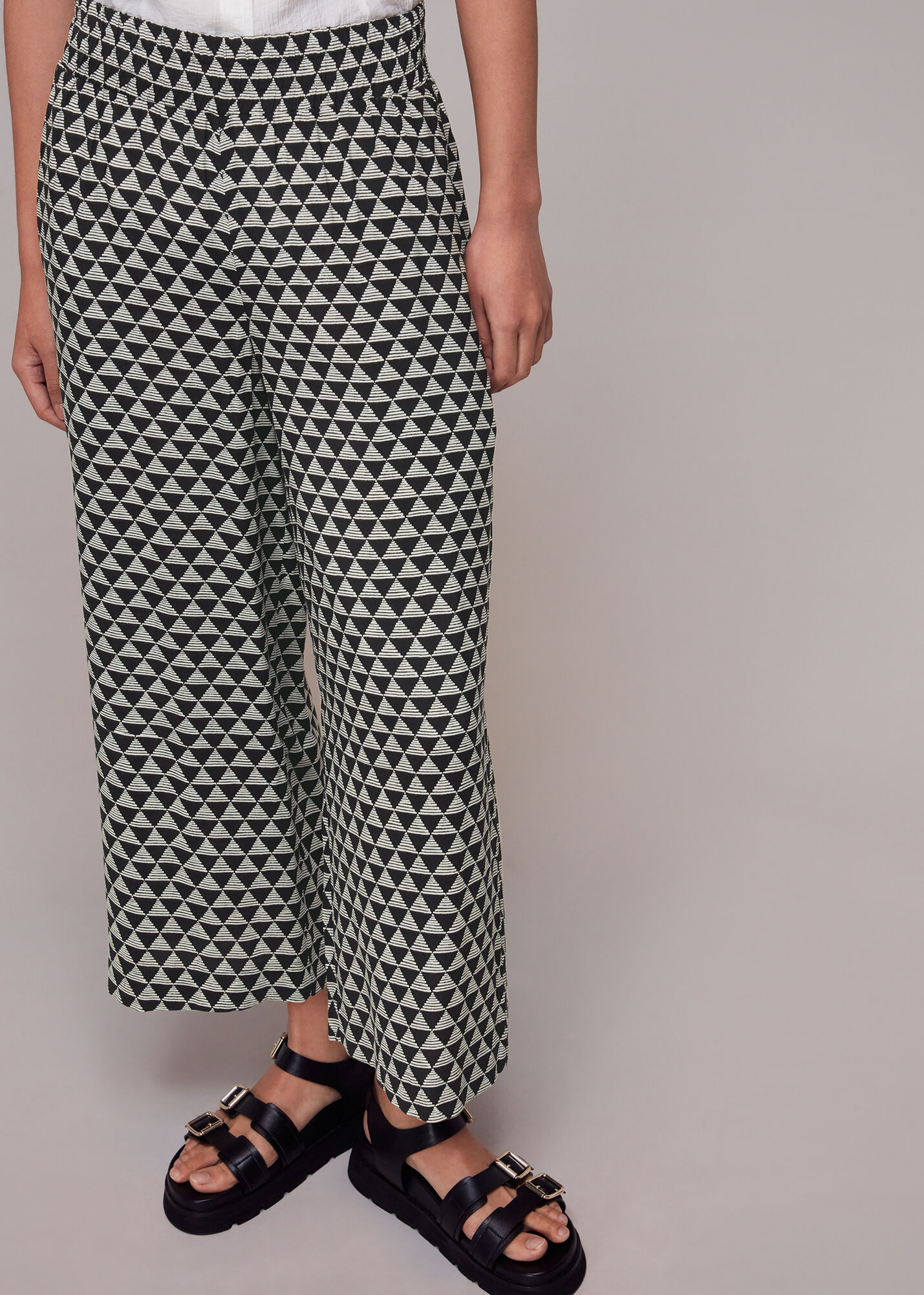 Black/Multi Triangle Checkerboard Trouser WHISTLES