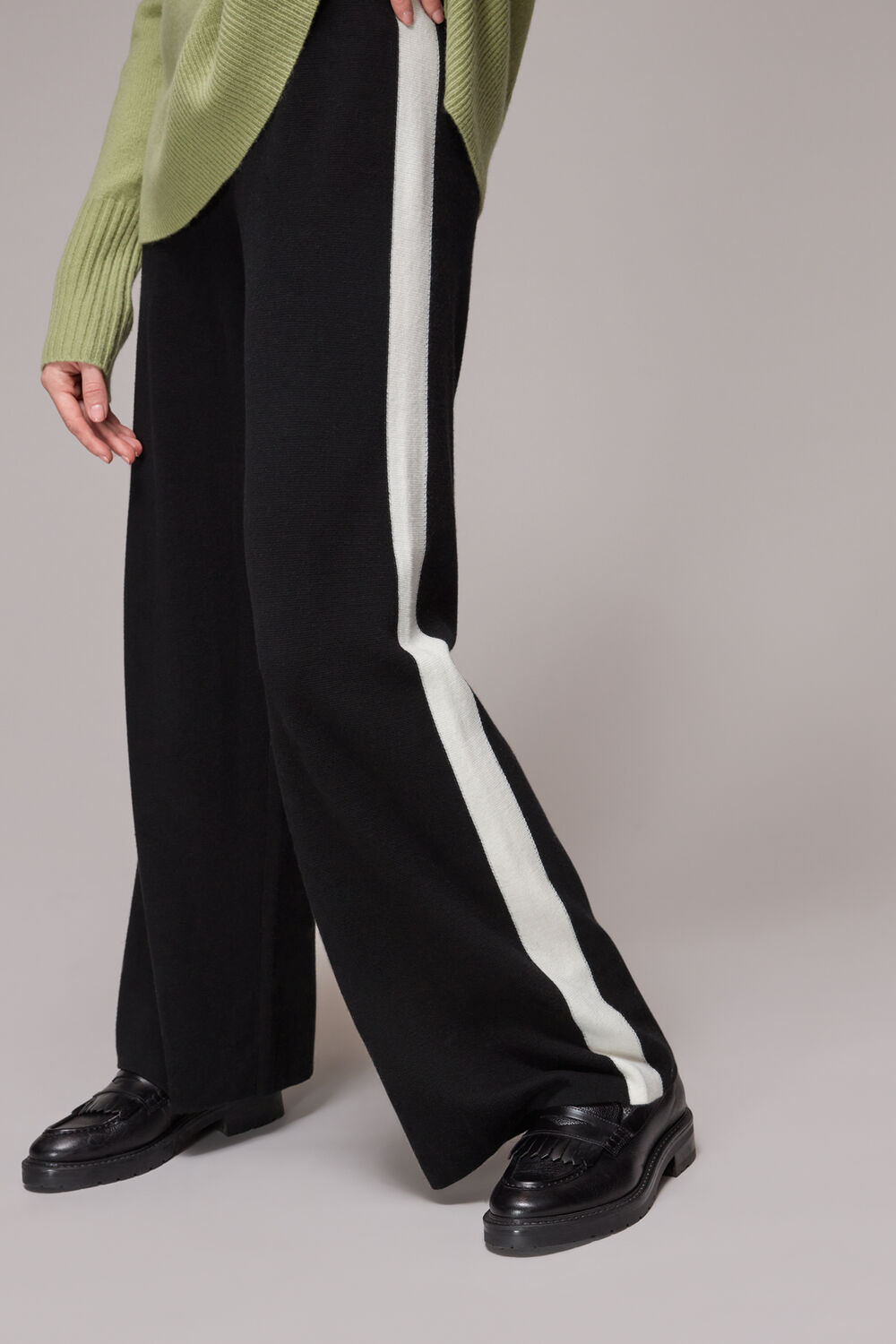Knitted Side Stripe Trouser