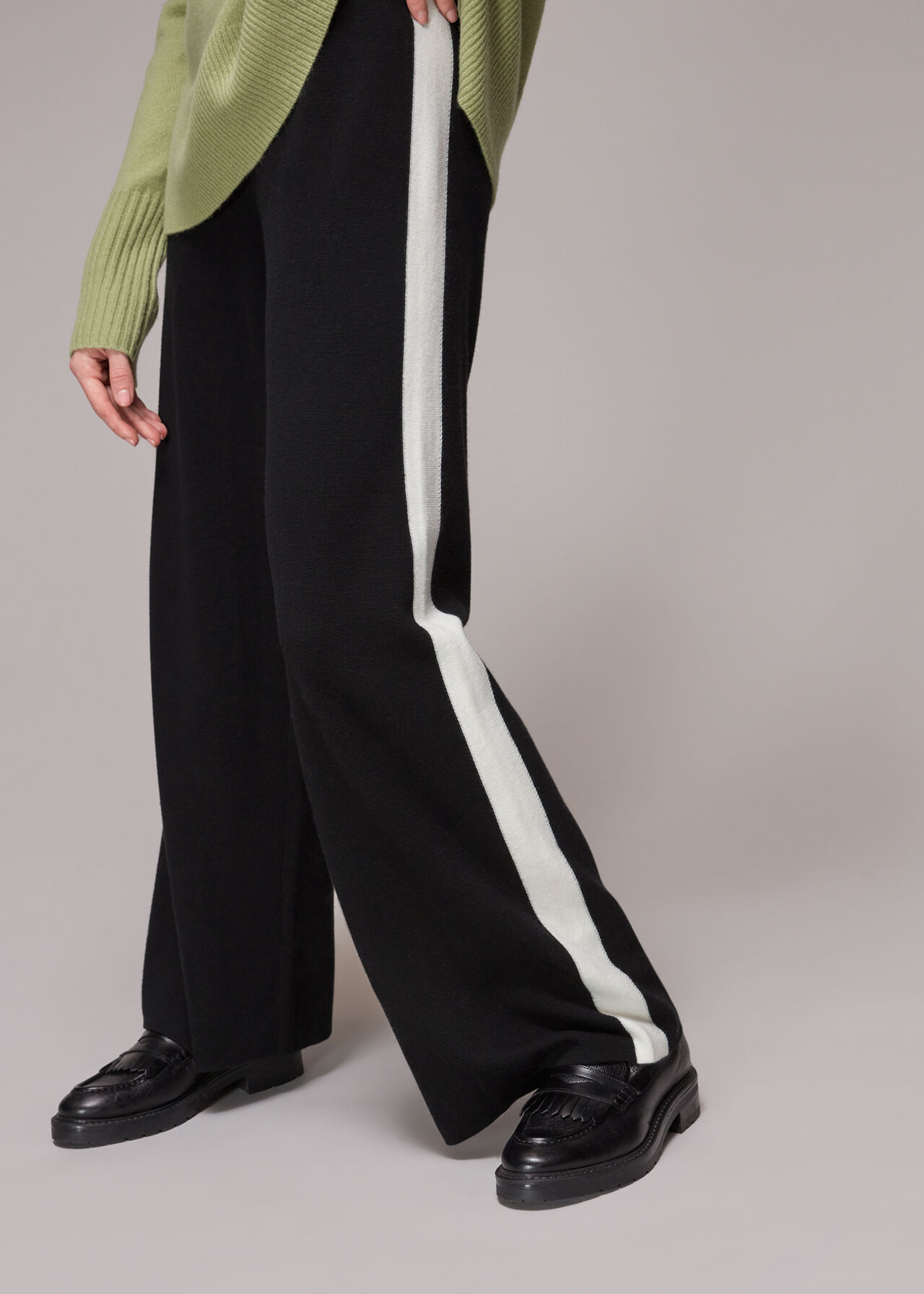 Knitted Side Stripe Trouser