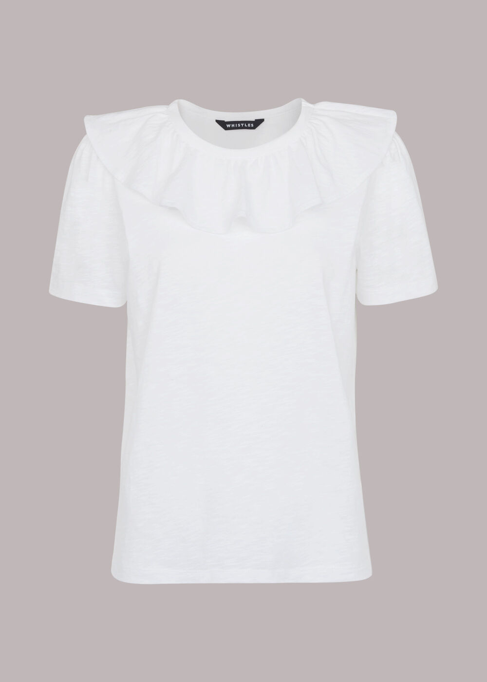 Frill Neck Collar Tee