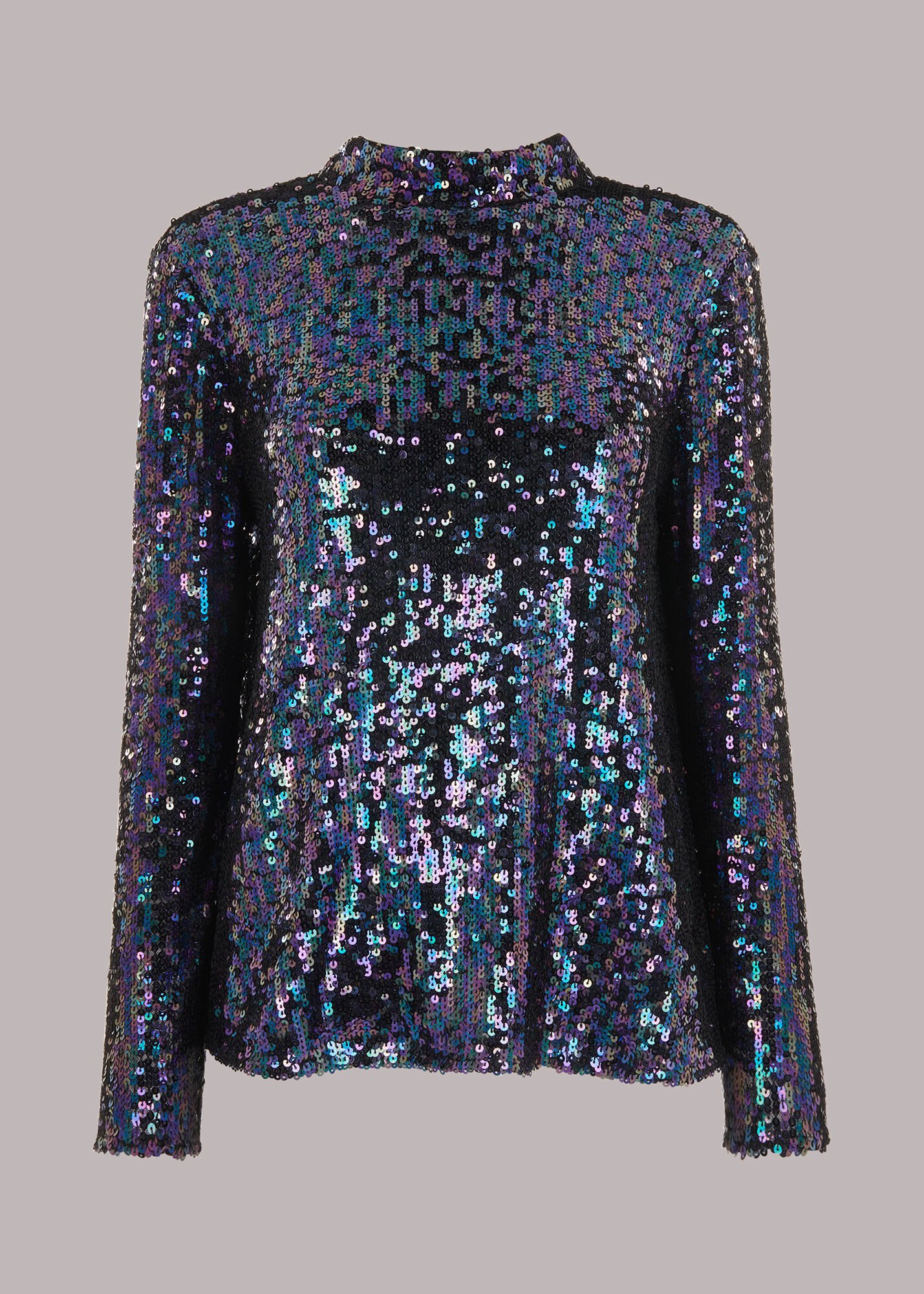 Sparkly high neck top hot sale