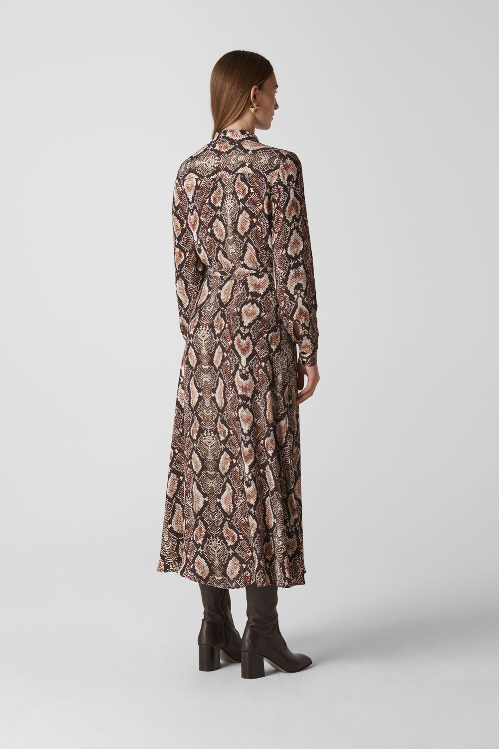 Elfrida Snake Print Dress Snake Print