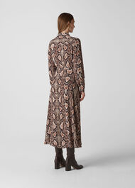 Elfrida Snake Print Dress Snake Print