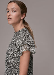 Indo Floral Print Top