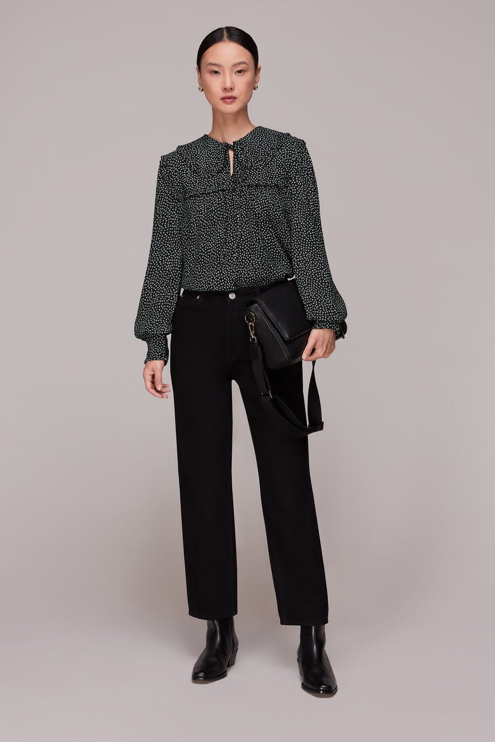 Scattered Y Saskia Collar Top