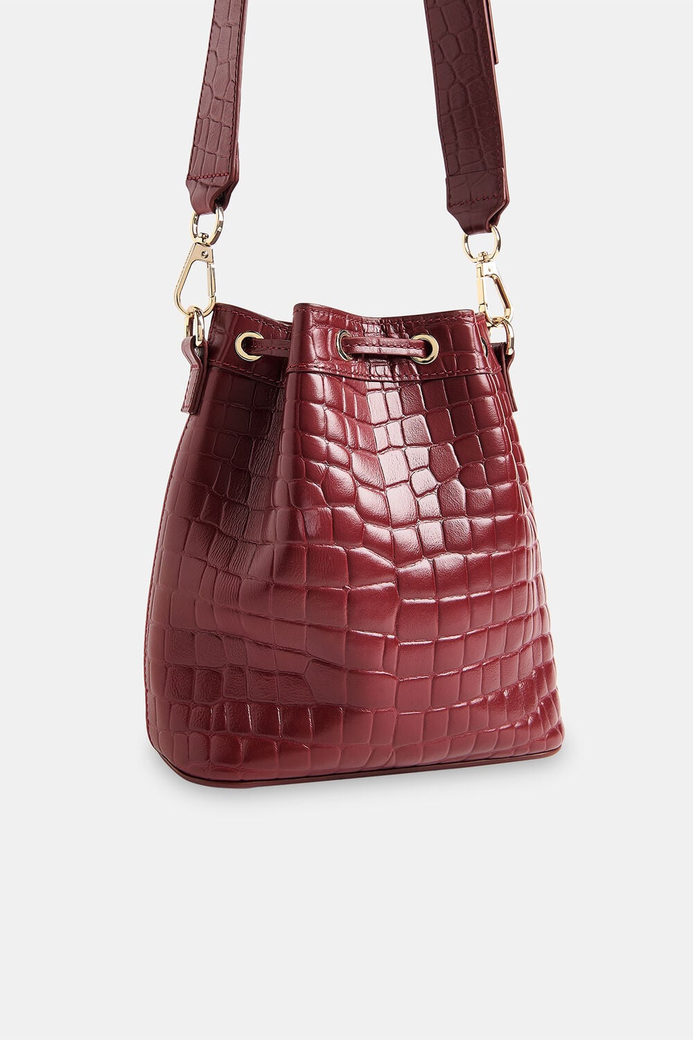 Giulia Croc Bucket Bag