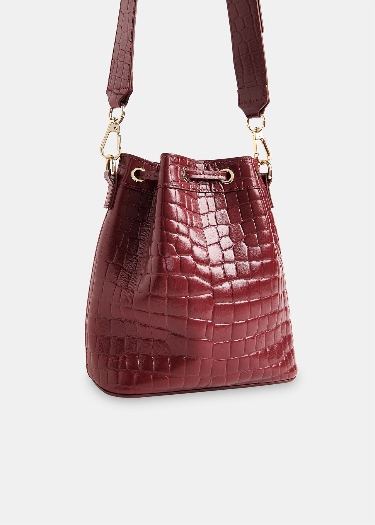 Giulia Croc Bucket Bag