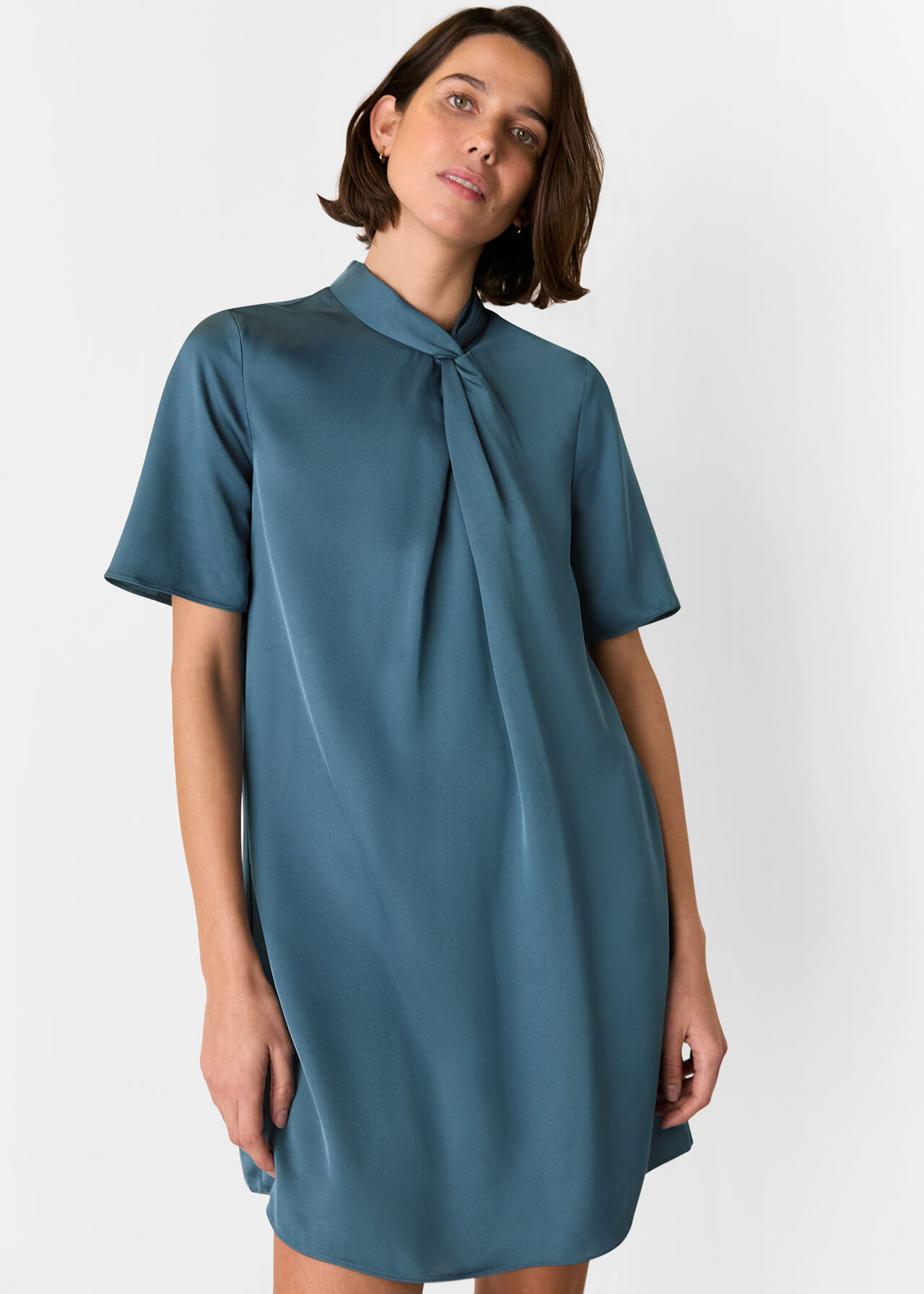 Cara Twist Neck Mini Dress