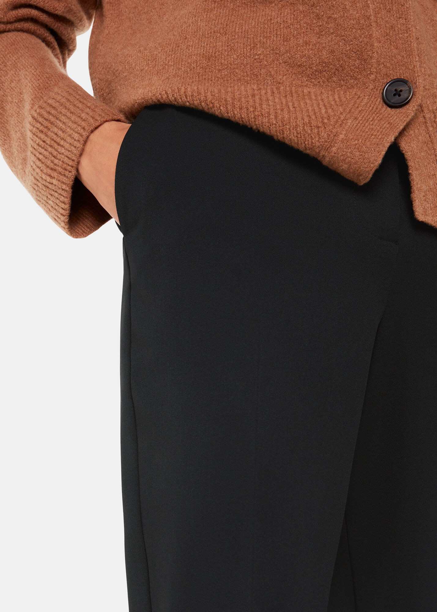 Black slim best sale cigarette trousers