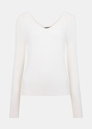 Essential Ribbed V Neck