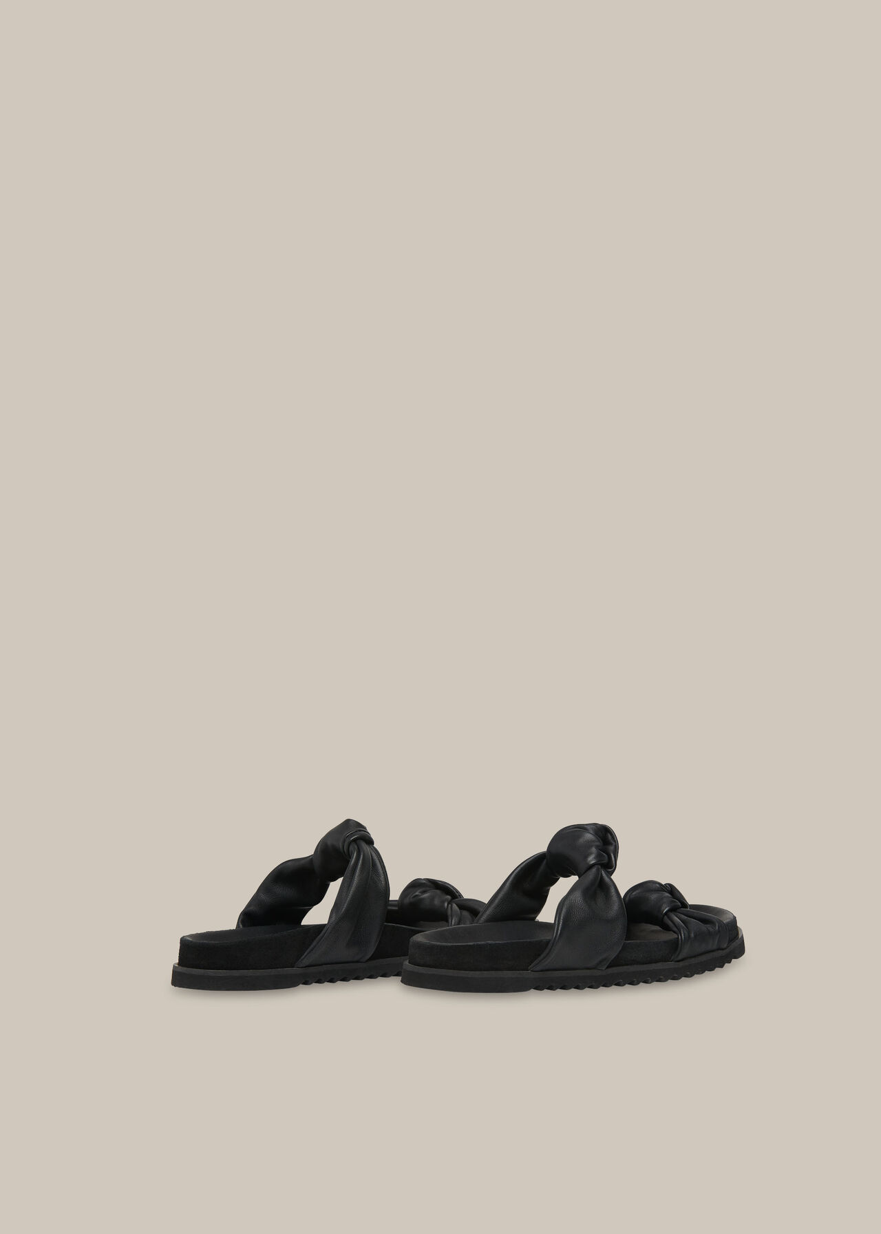 Amira Soft Knotted Slider Black