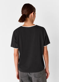 Contrast Piping Detail Tee