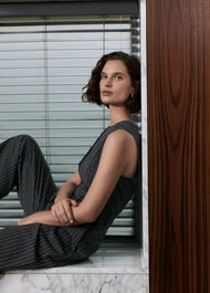 Pinstripe Jumpsuit