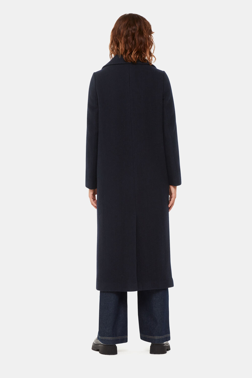 Navy Amalia Longline Coat