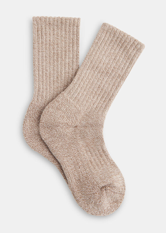 Neutral Chunky Marl Socks