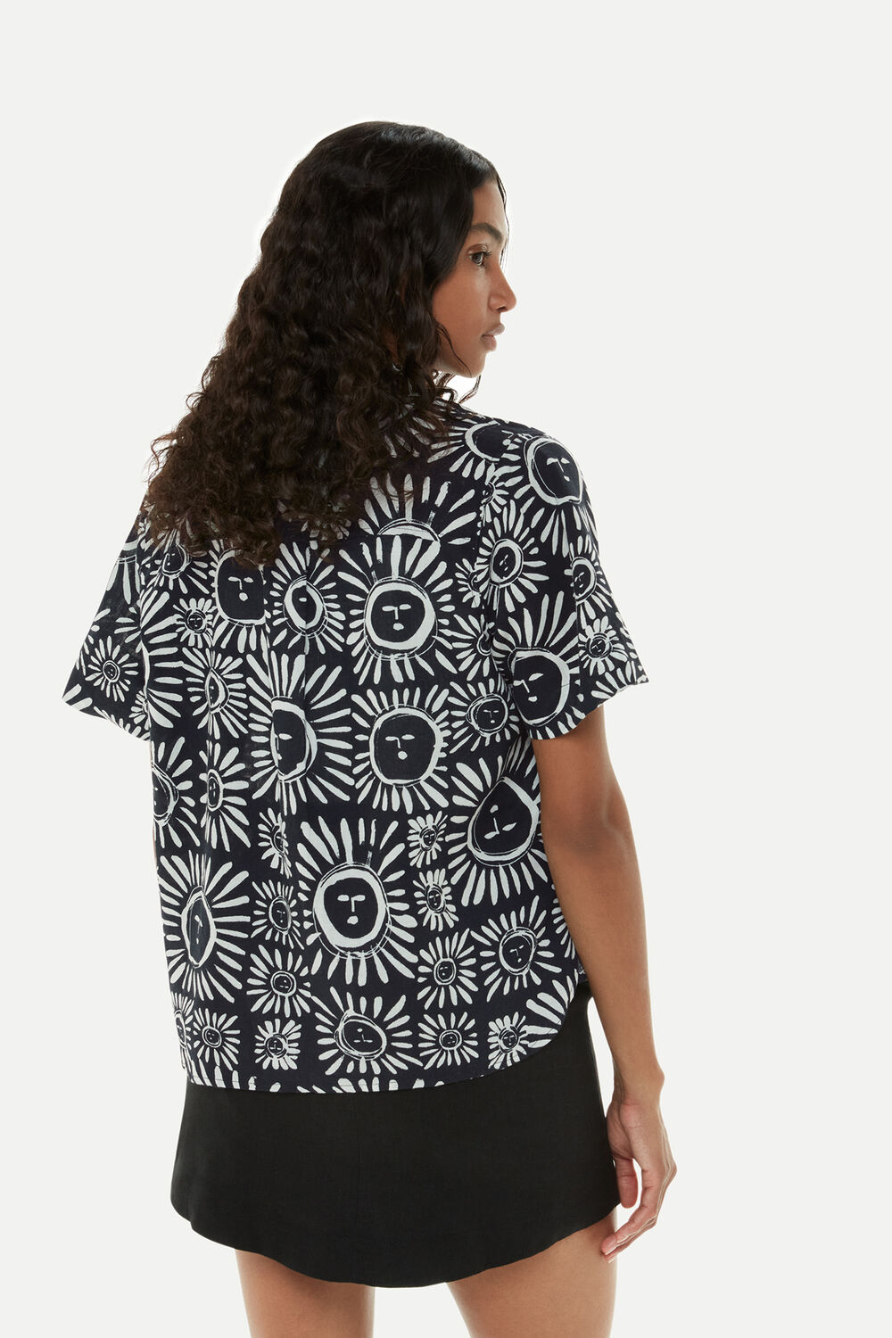 Sunman Print Bowling Shirt