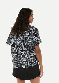 Sunman Print Bowling Shirt
