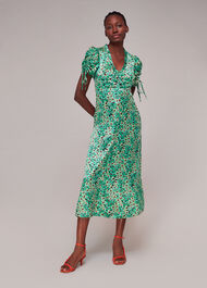 Pansy Meadow Silk Mix Dress
