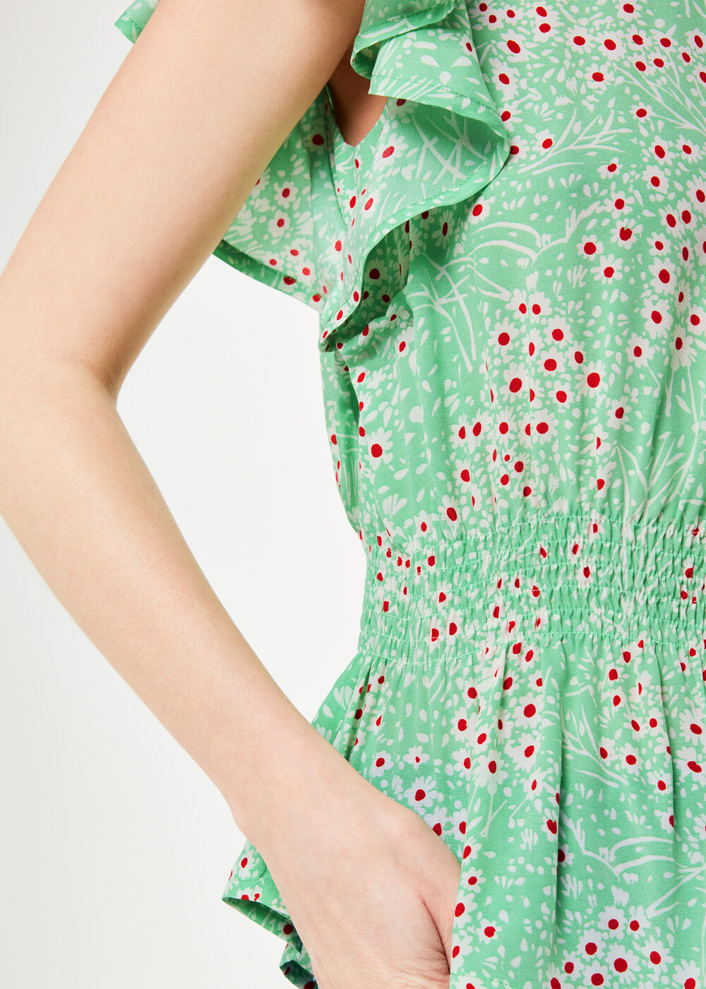 Daisy Meadow Frill Sleeve Top