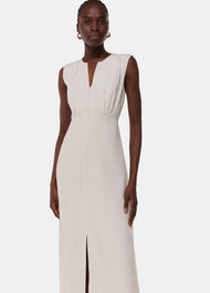 Abbie Linen Blend Midi Dress
