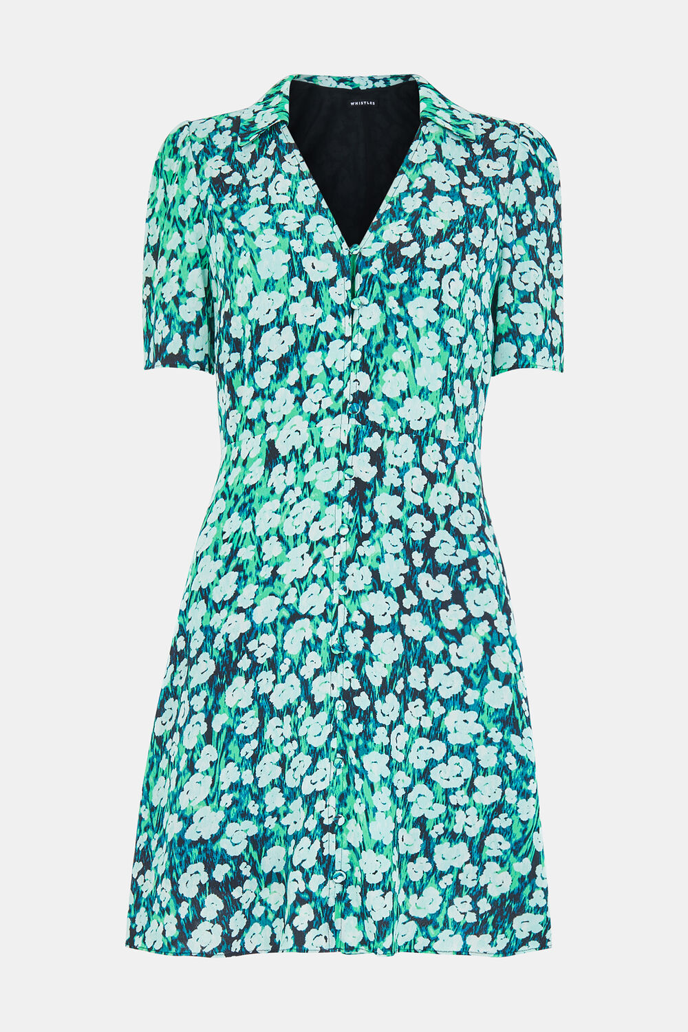 Green Floral Petal Rowan Dress