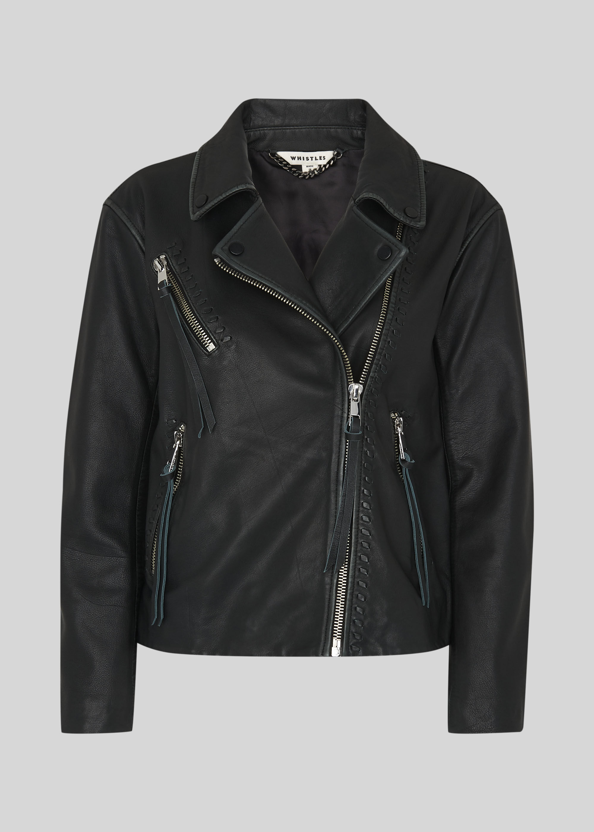 Whistles leather biker jacket cheap