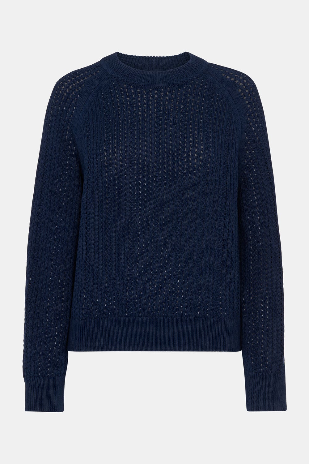 Pointelle Crew Neck Knit