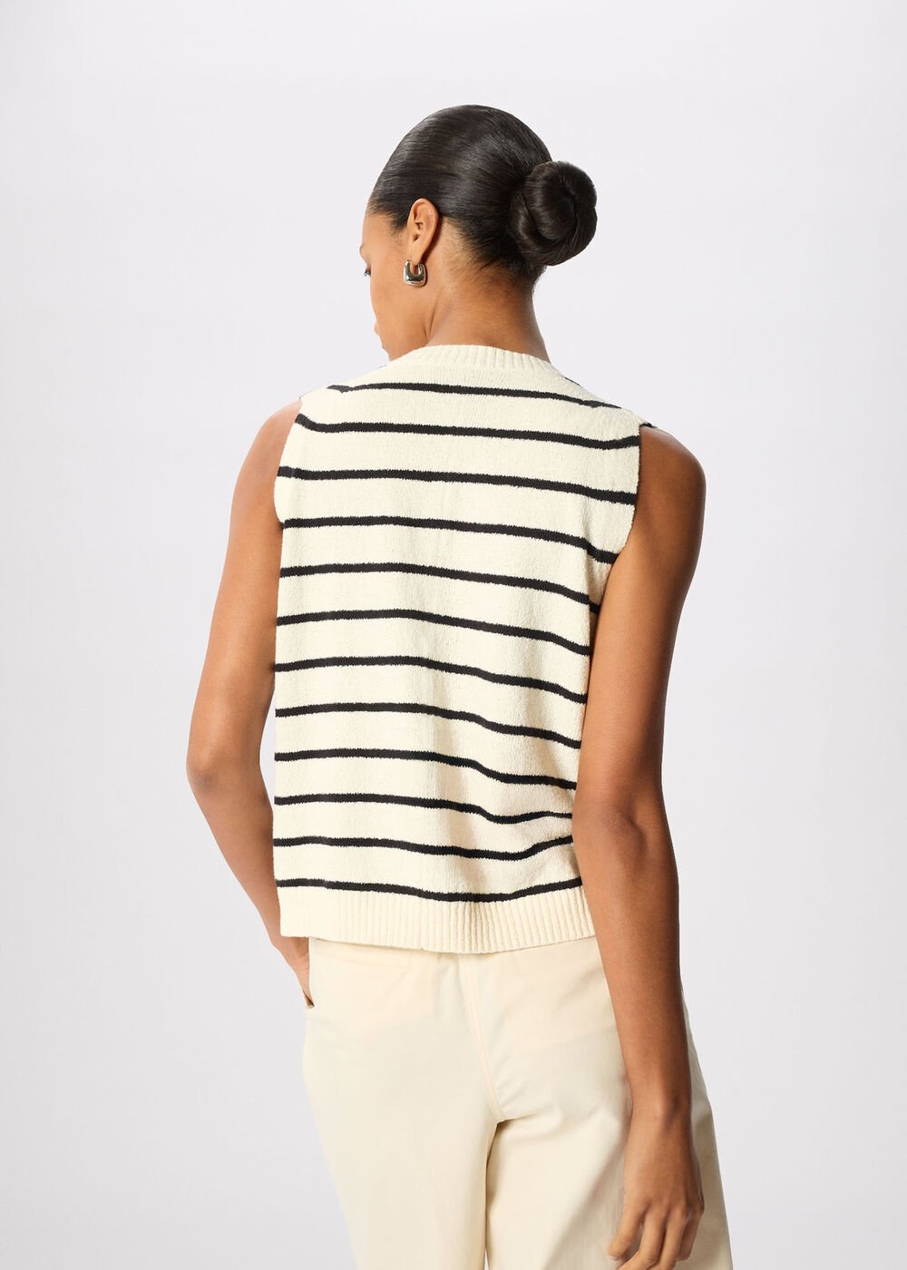 Stripe Boucle Textured Tank