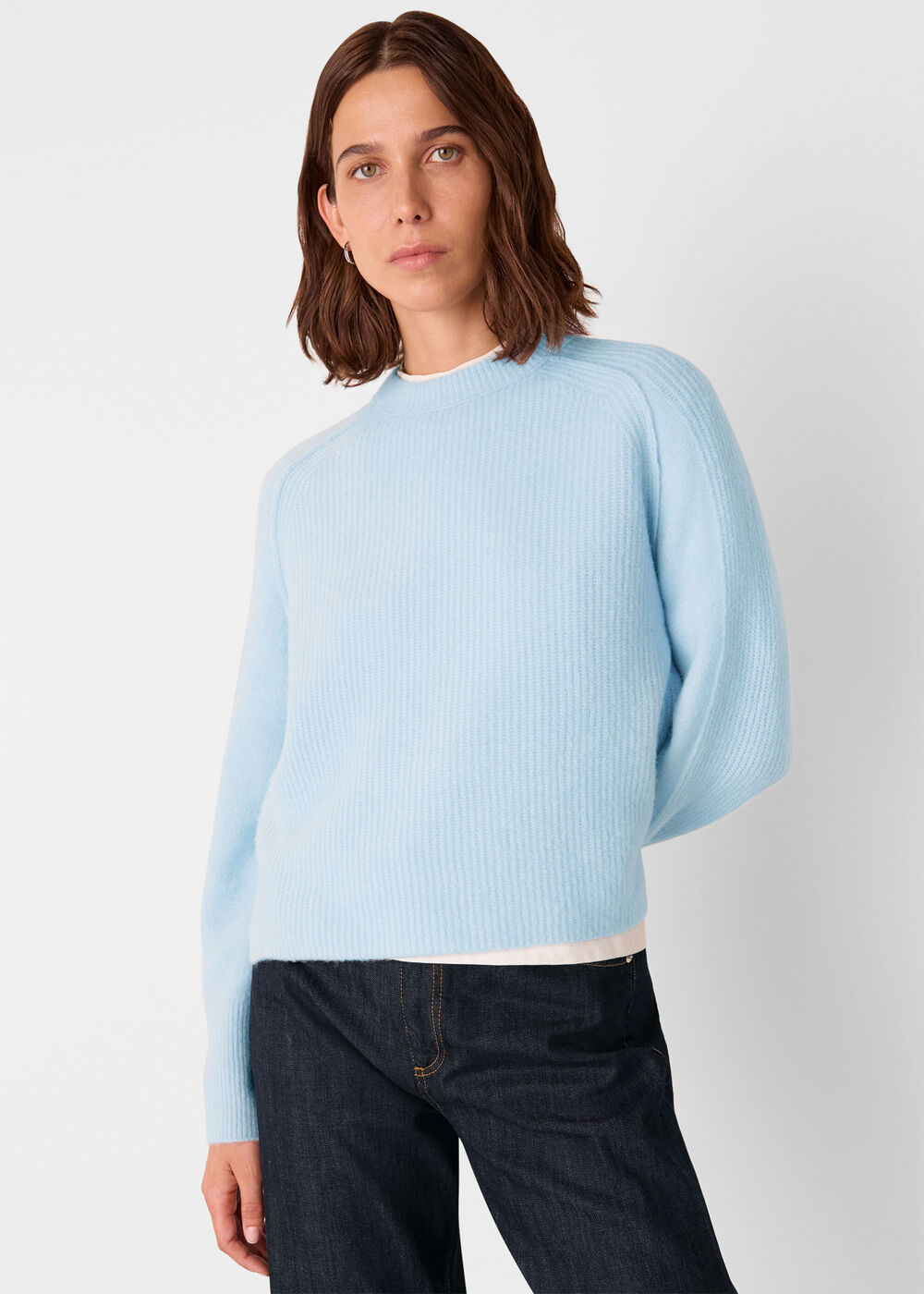 Aria Wool Mix Crew Knit