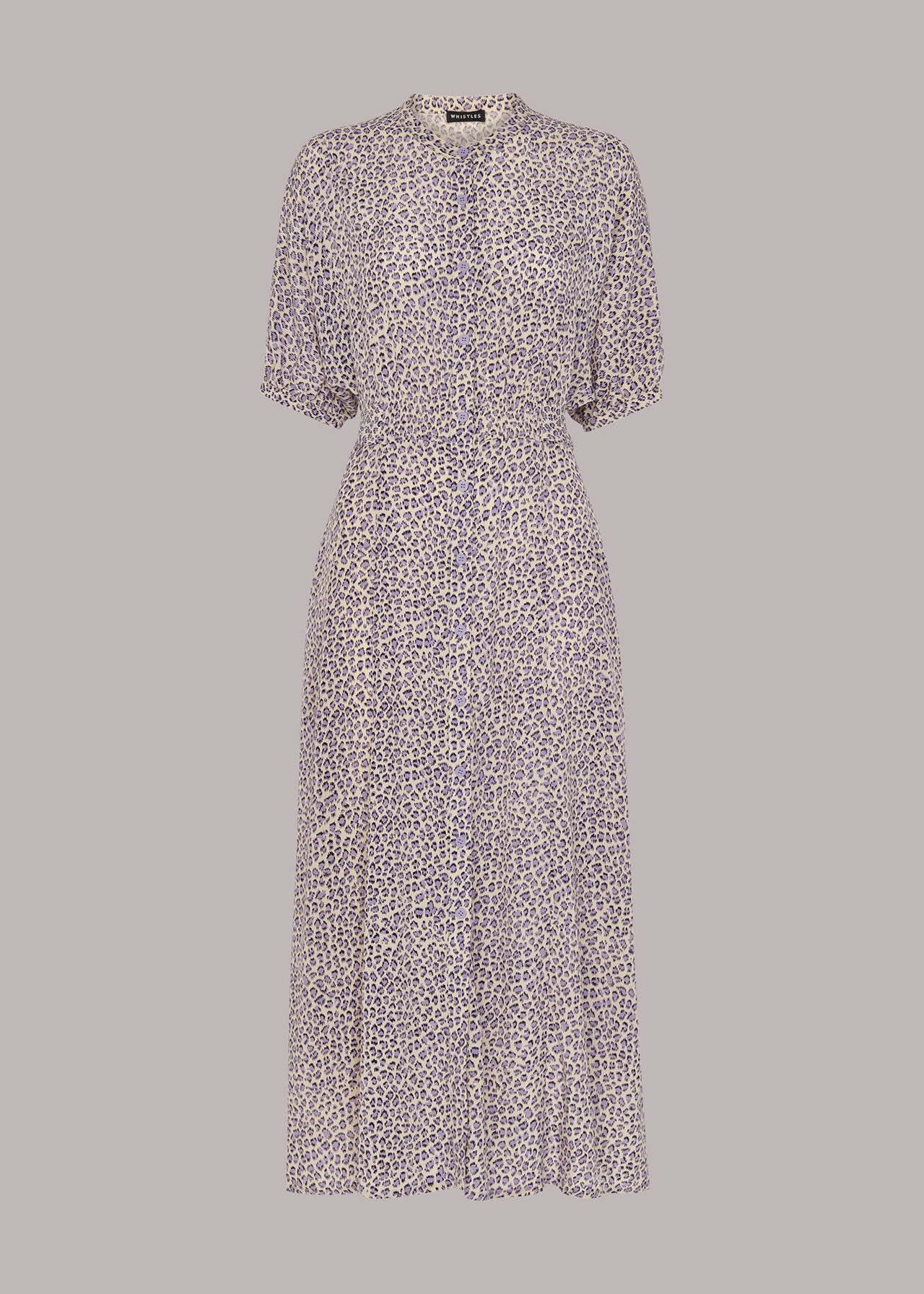 Dashed Leopard Midi Dress